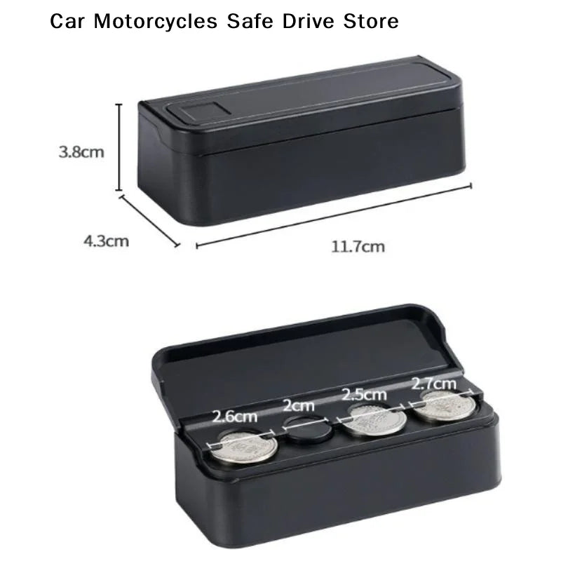 CMCar Coin Storage Box Mini Change Used Organize Coins Suitable Most