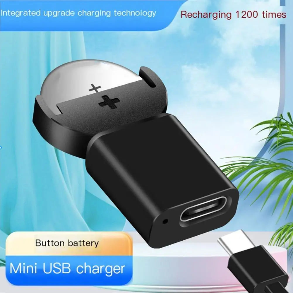 USB-C Lithium Coin Battery Charger – LIR2032 LIR2025 LIR1632 Coin Battery Charger Zpaxo
