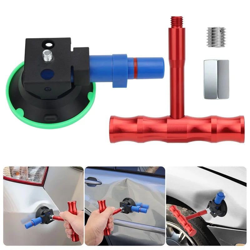 T-Handle Vacuum Dent Puller – Paintless Car Dent Repair Kit