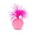 Furry Ball Cat Toy Feather Catnip Interactive Pom Balls Cats Soft