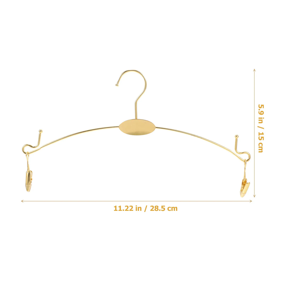 Chic Rose Gold Clip Hanger Premium Non-slip Underwear Bra Pants Zpaxo Golden