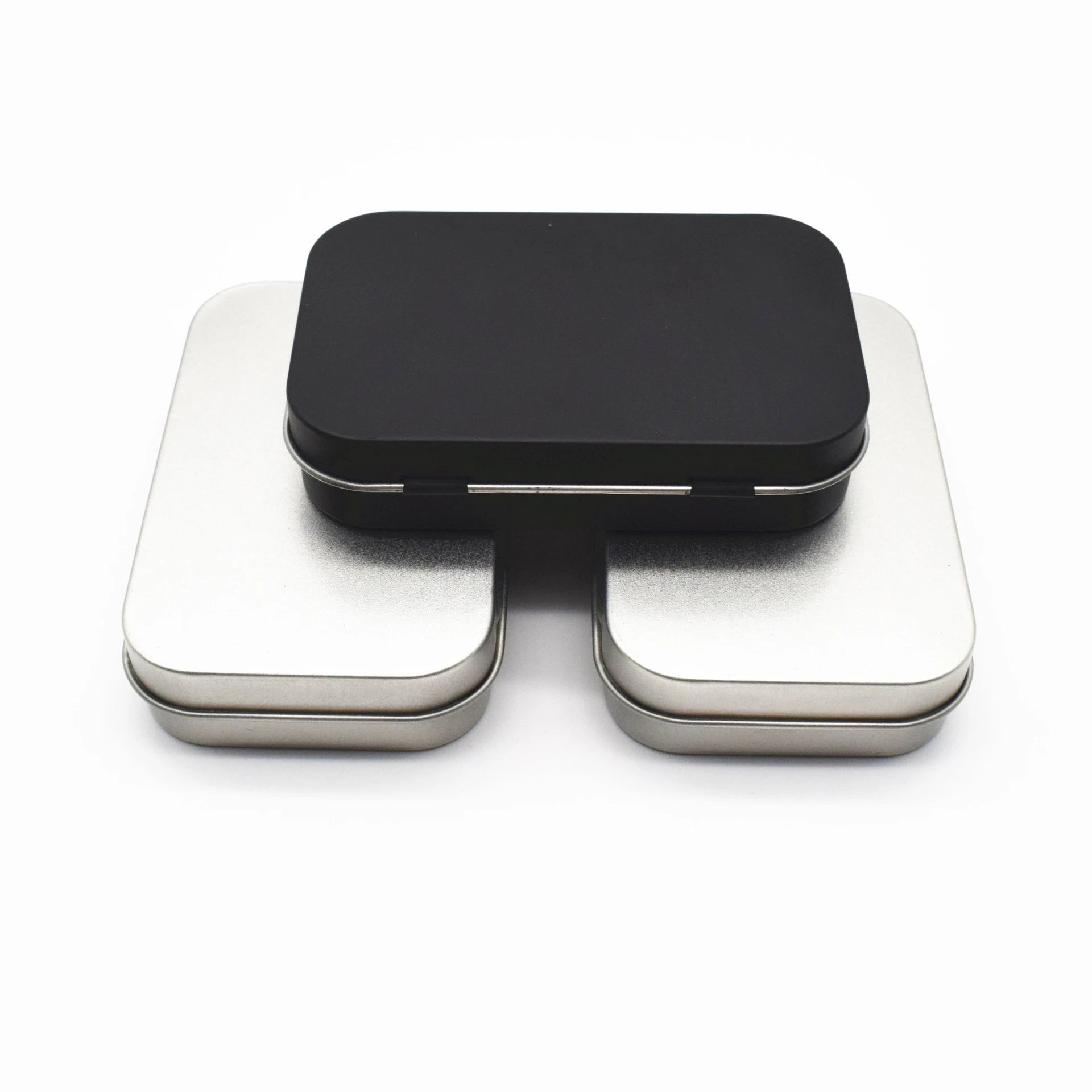 Mini Rectangular Hinged Tin Box – Metal Storage Container Mini Tin Storage Box Zpaxo