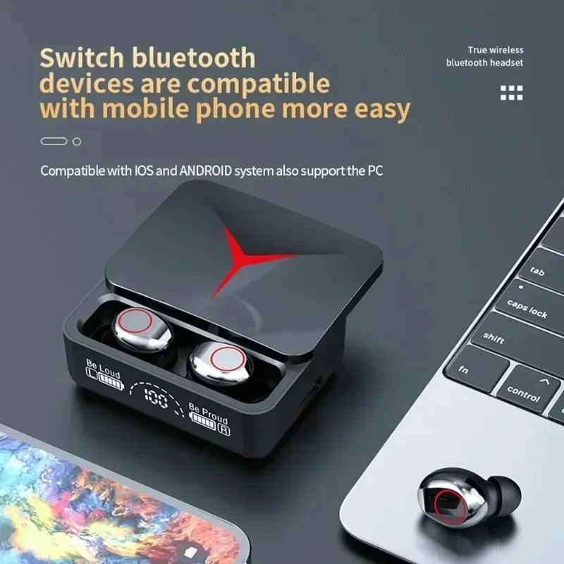 Wireless Headphones TWS Bluetooth Touch Control Earphones Sport