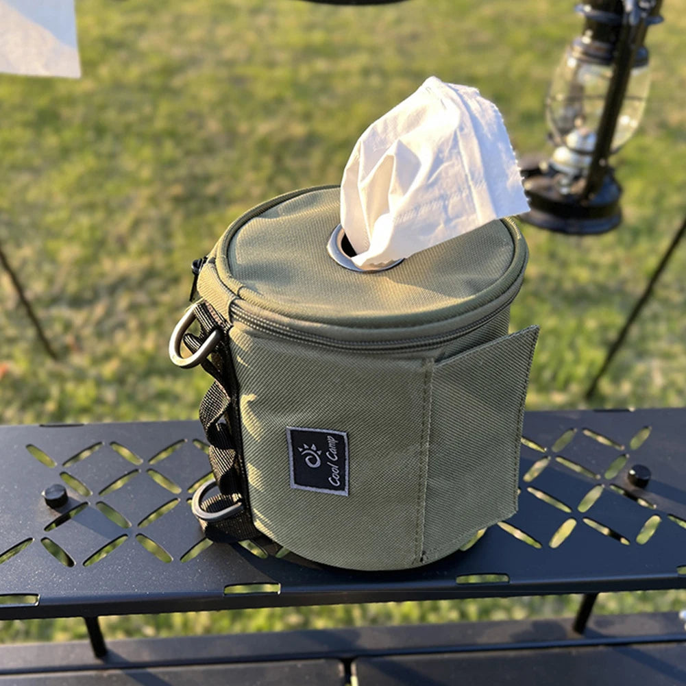 Outdoor Camping Tissue Case Hook Hanging Napkin Holder Toilet Paper Zpaxo