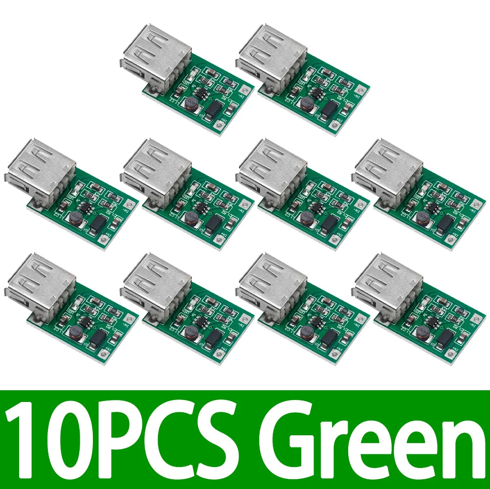 0 9V-5V 5V 600mA DC-DC Step-up Boost Converter Module Ultra-low Zpaxo 10pcs green