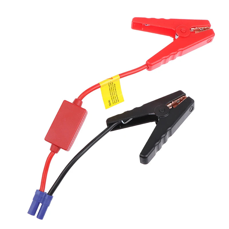 12V Jump Starter Cable Clamps Booster EC5 Plug Connector Prevent