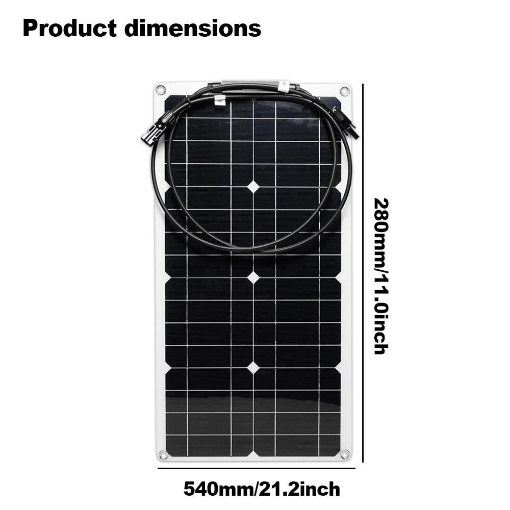 SOECOPO 100A Solar Kitflexible Panel Controller Connectors13 2V RV