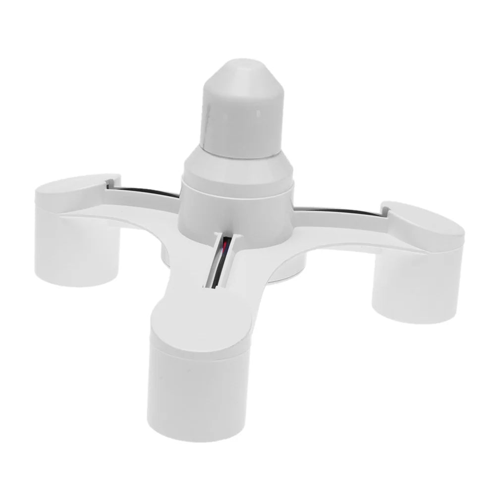E27 LED Base 220V Light Screw Splitter Adapter Lamp 110V Holder Zpaxo 3 in 1