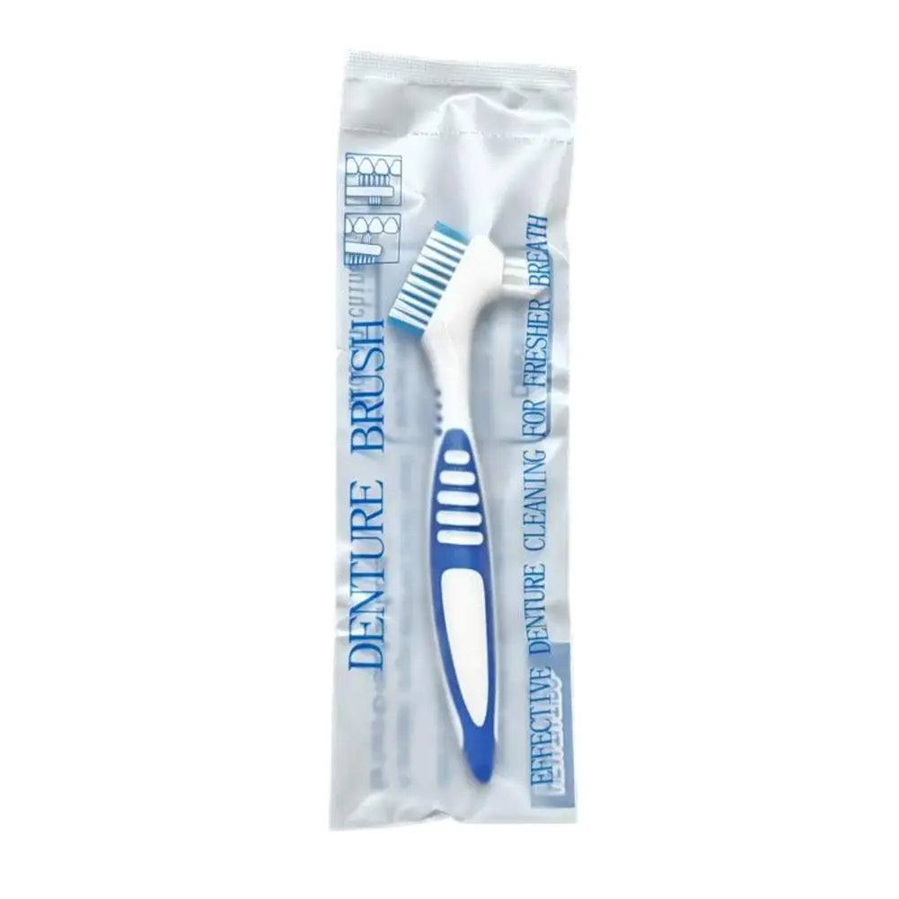 Dual-Head Denture Toothbrush – Portable Braces Oral Cleaner Denture Toothbrush Zpaxo