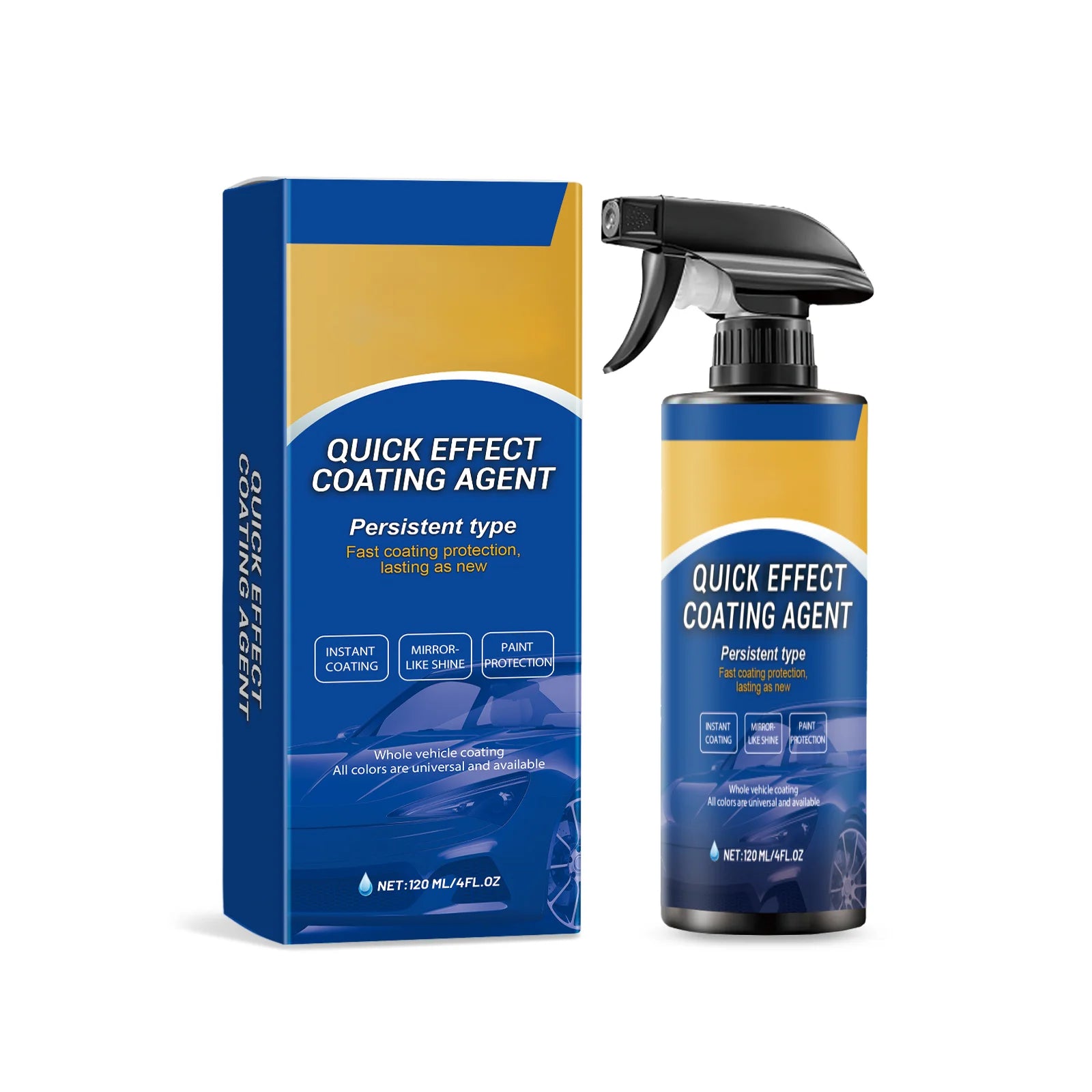 Car Coating Spray Auto Care Paint Refinishing Waxing Spray Ceramic Coating Glazing Liquid Hydrophobic Car Paint Protection 120ml Zpaxo