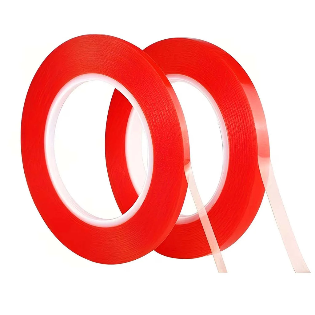 5-Roll Red Double-Sided Tape – 8mm Heat Resistant Craft Tape Double-Sided Tape Zpaxo