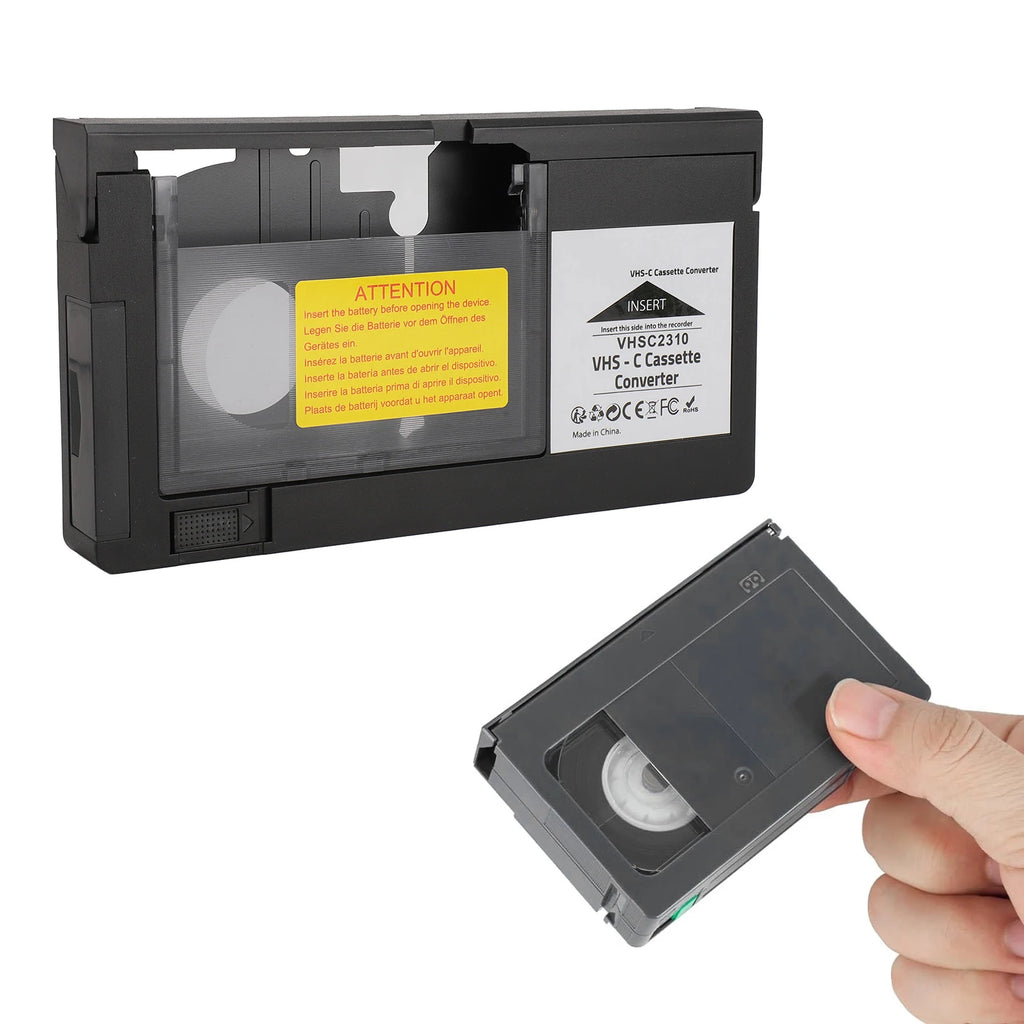 Camcorders Cassette Adapter Easy Simple Converter Battery Operated S