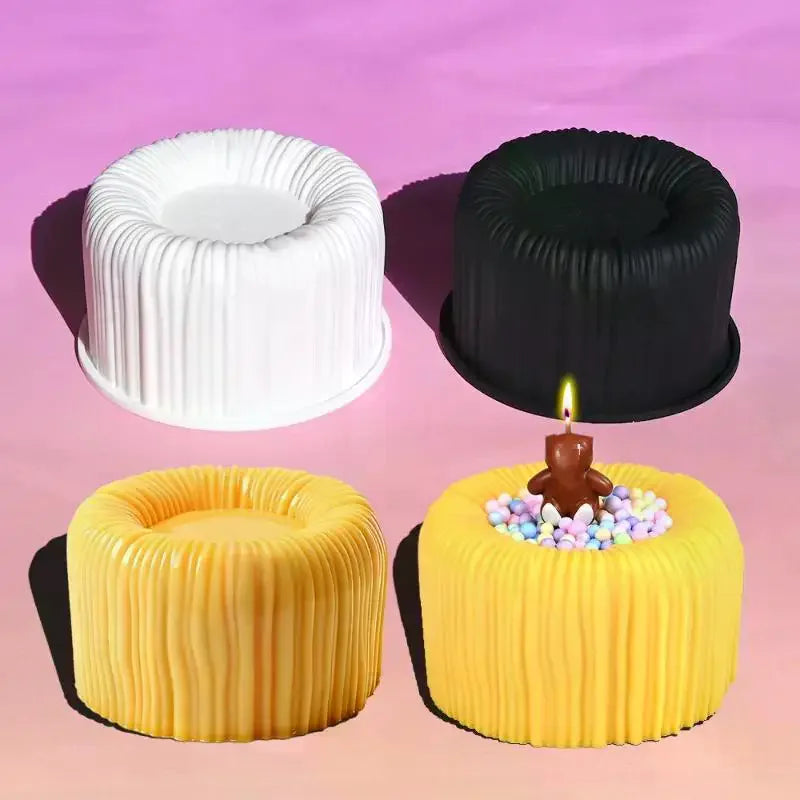 Coil Texture Design French Mousse Cake Mold White Or Black Silicone Cake Mold Kitchen Bakeware Dessert Decorating Tools Zpaxo