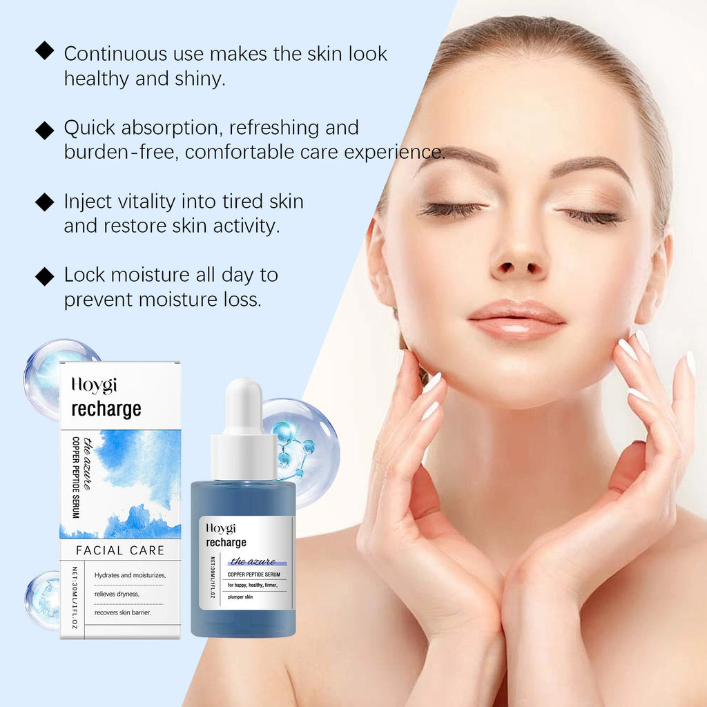 Blue Copper Peptides Collagen Serum – Anti-Aging & Firming Anti-Aging Face Serum Zpaxo