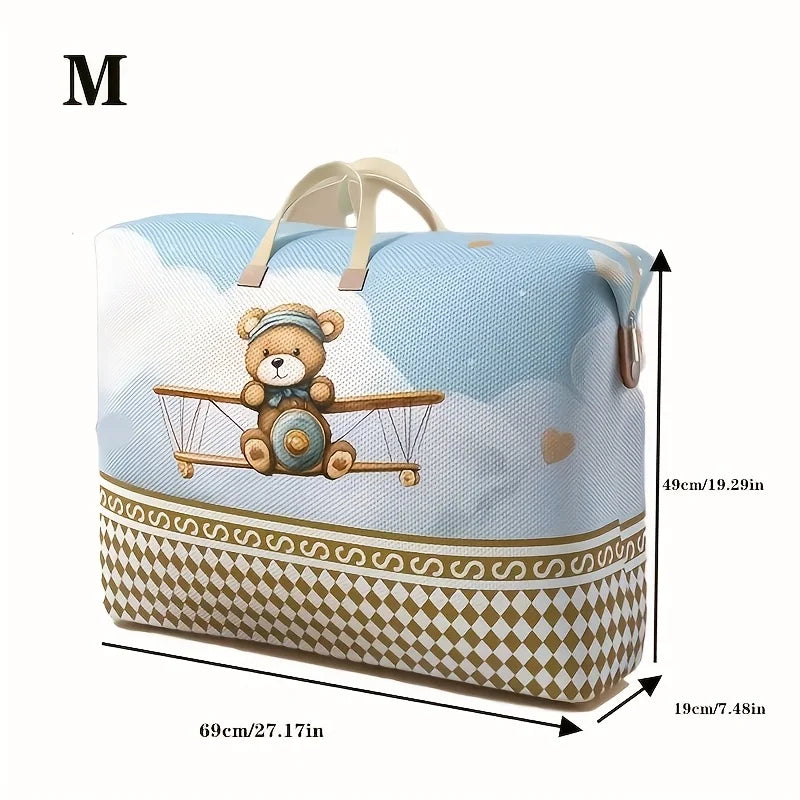 Large Quilt Storage & Travel Bag – Oxford Cartoon Organizer Quilt Storage Bag Zpaxo 1pc