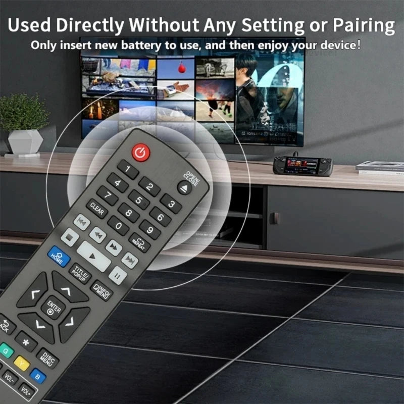 652F High Sensitivity Remote AKB73735801 For Blu-ray DVDs Players No Programming Required Energy Efficient Design Zpaxo