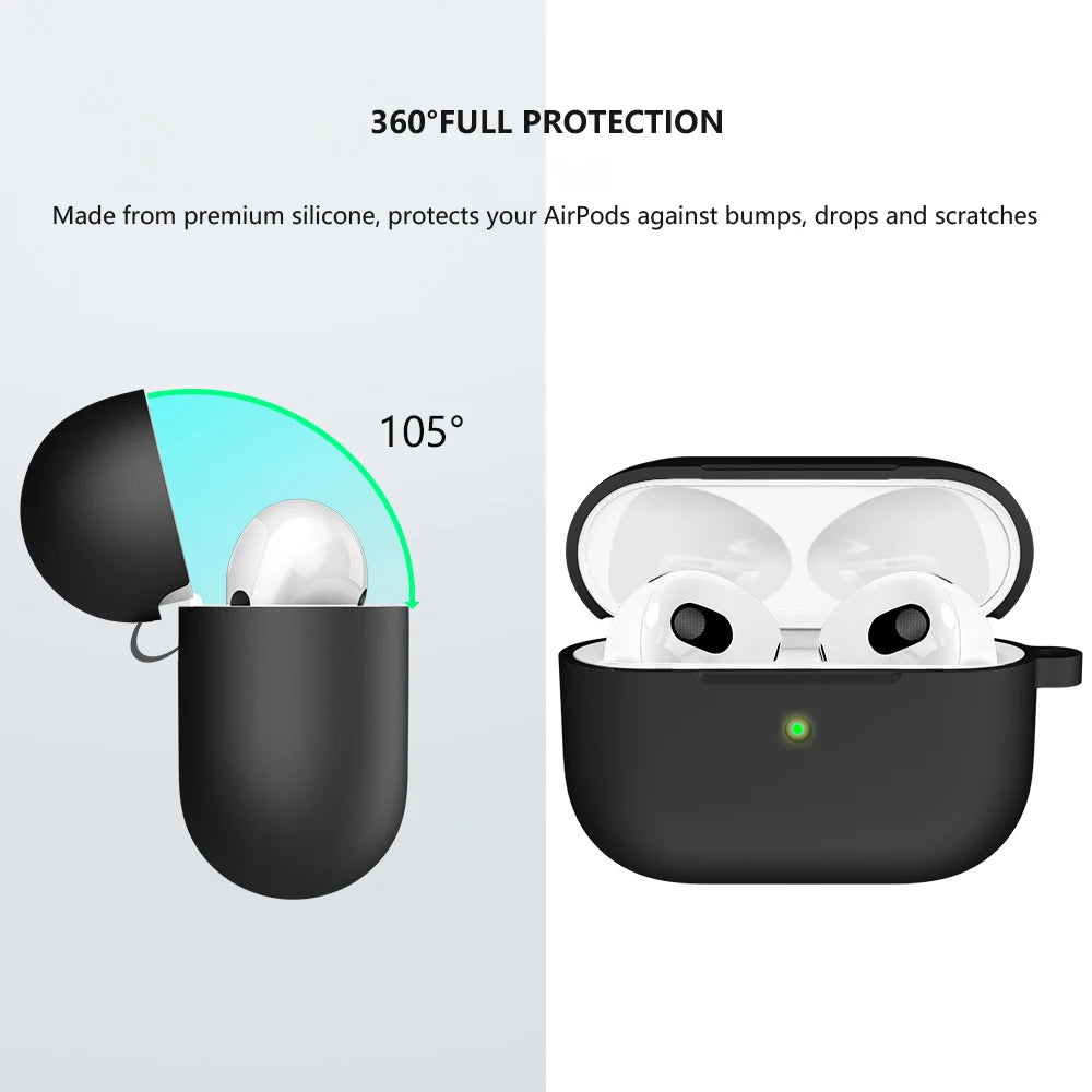 Soft Silicone Cover Apple Airpods 3 Protective Headphones Case