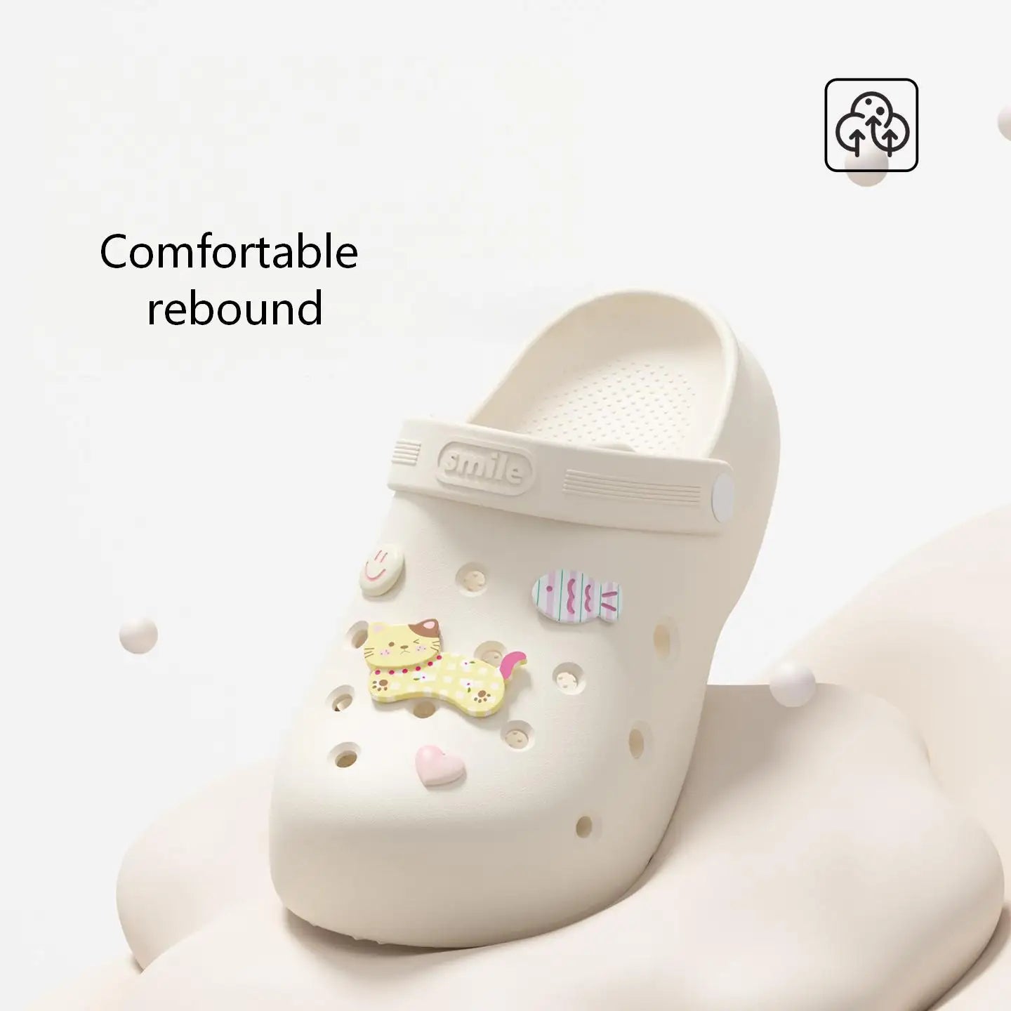 SHAJI Cloud Feel Closed Toe Clogs Women Summer EVA Thick Sole Non