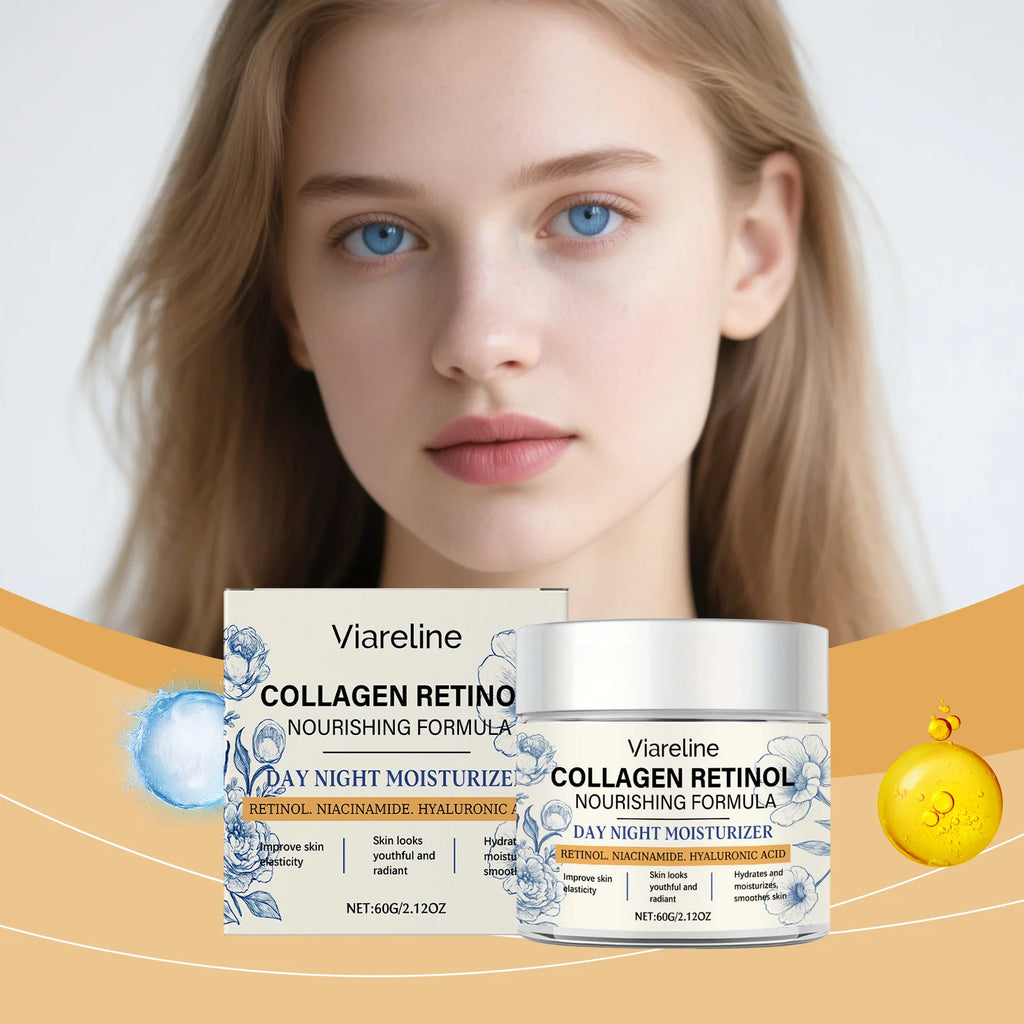 Retinol Moisturizing Cream Deep Hydration Nourishes Facial Skin Gentle Care Leaves Skin Smooth Plump Tender & Boosts Elasticity Zpaxo