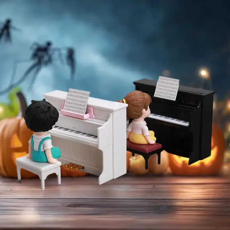Dollhouse Playhouse Scene Accessory Simulated Mini Piano Musical Zpaxo