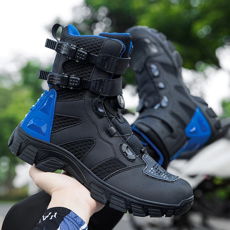 Lexsan Motorcycle Boots Men Leather Motos Breathable Anti Slip Zpaxo 1128 1 47