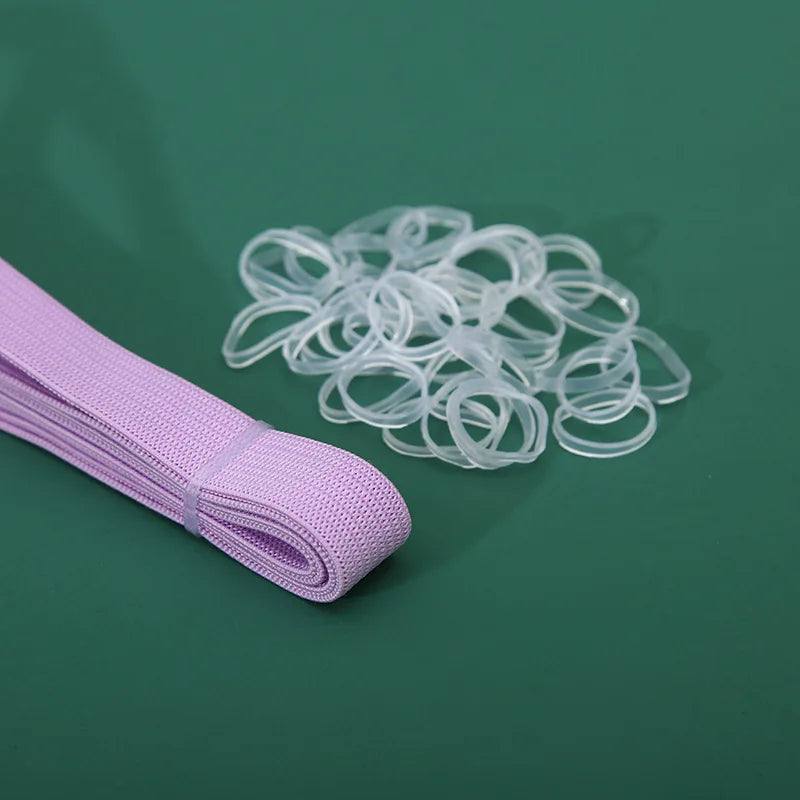 Elasticity Transparent Silicone Rubber Band Mini Bands Soft Elastic