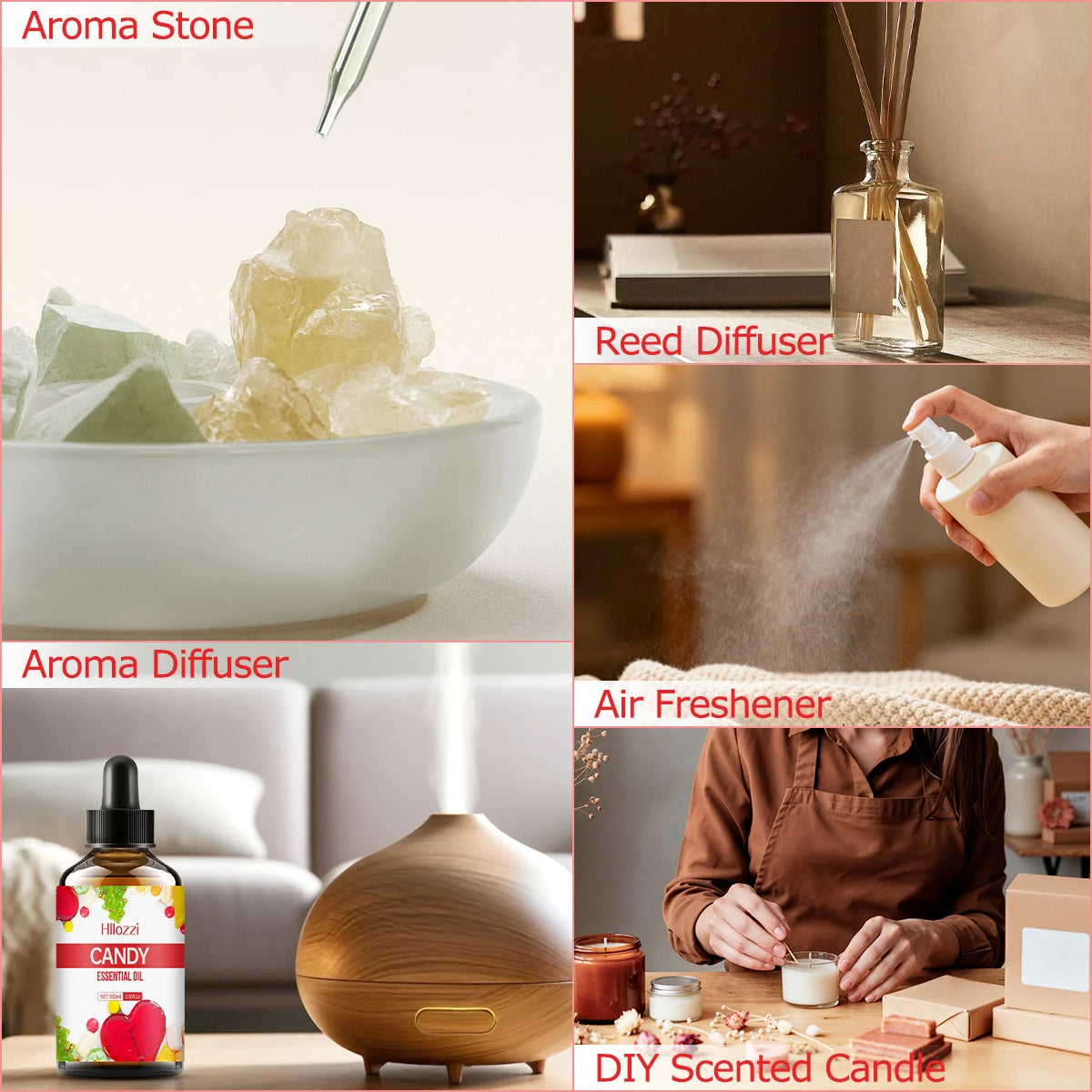 CANDY ESSENTIAL OIL Smooth Skin Texture Create More Even Tone Making Zpaxo