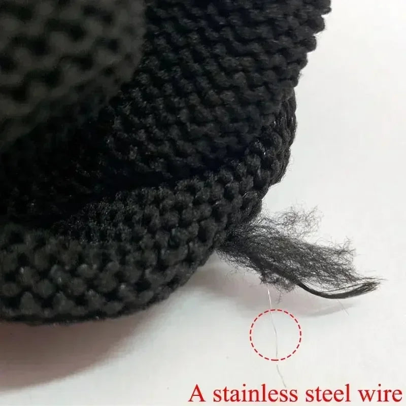 1 Pair Stainless Steel Wire Cut Resistant Anti-Cutting Safety Protective Work Gloves Level 5 Stainless Steel Wire Repair Gloves Zpaxo