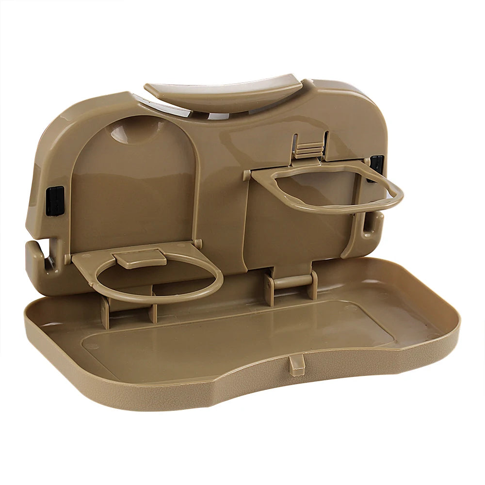Car Folding Table Holder Stand Desk Cup Back Seat Accessories Auto
