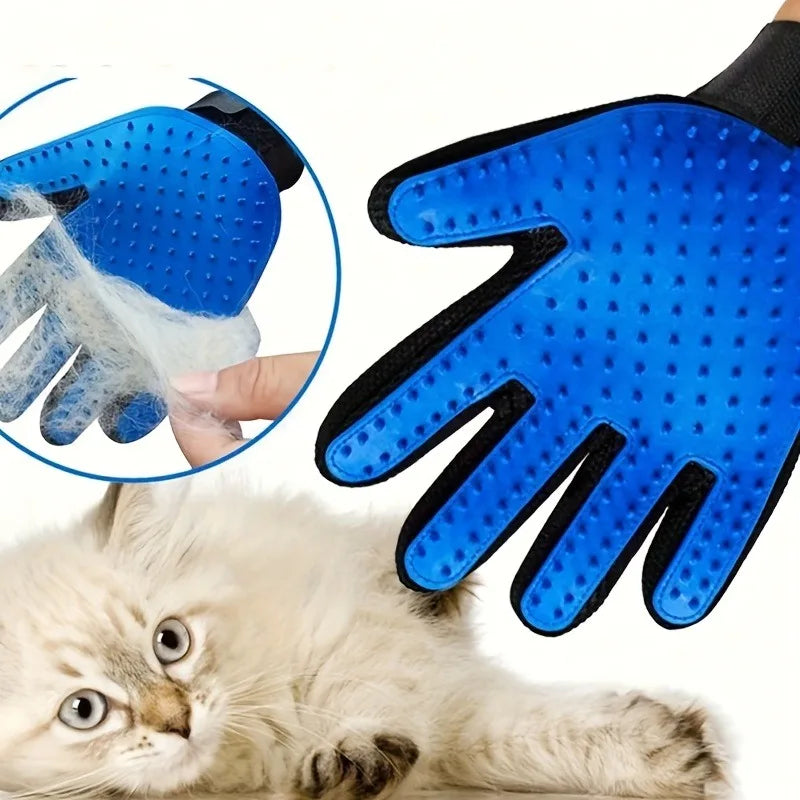 Pet Hair Glove Comb Dog Cat Grooming Cleaning Deshedding Remover