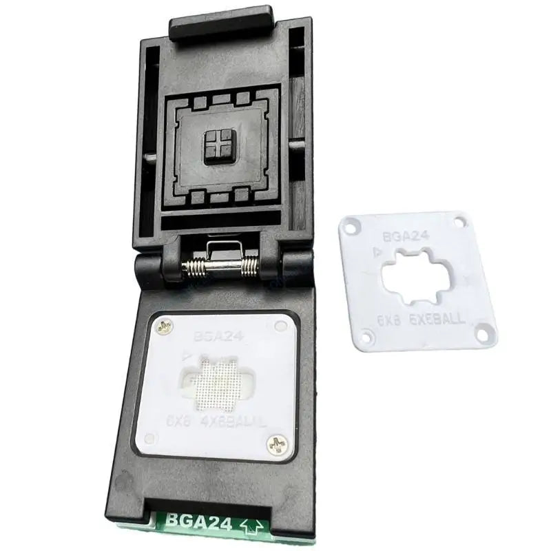 652F BGA24 to DIP8 6X8mm 5X5mm and 4X6mm Arrays Adapter Socket with Probes Holder Long Service Zpaxo