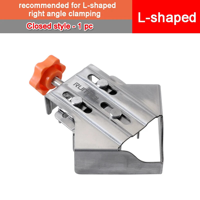 90° Right Angle Corner Clamp – Stainless Steel Woodworking Tool Corner Clamp Zpaxo 1PC Closed style