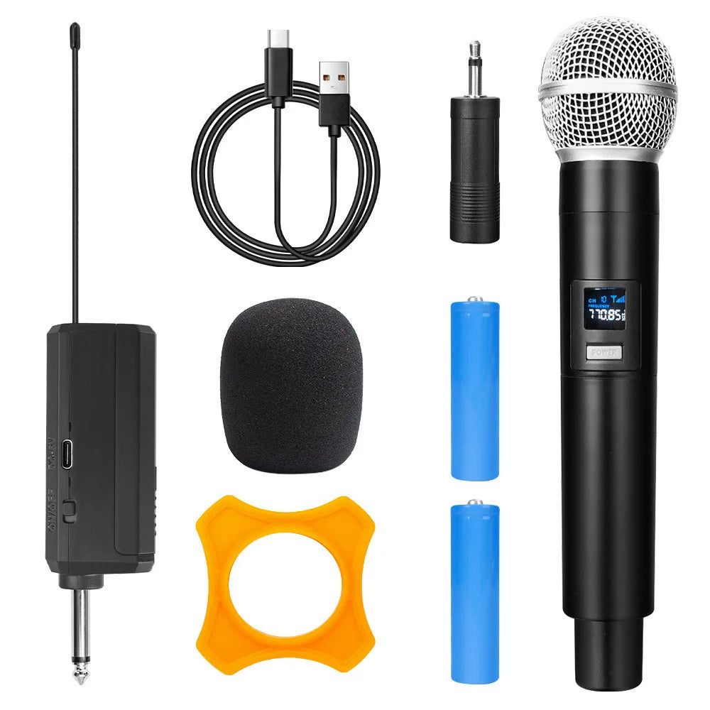 Wireless Microphone Dynamic Handheld Microphones Karaoke Mic Zpaxo B 1to1 Rechargeable