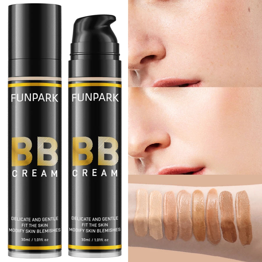 Oil-control Waterproof BB Cream Face Base Foundation 8 Colors Long