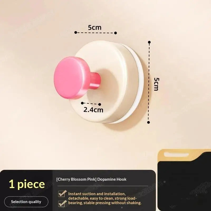 MCute Colorful Strong Suction Cup Hook No Punching Bathroom Kitchen Zpaxo B