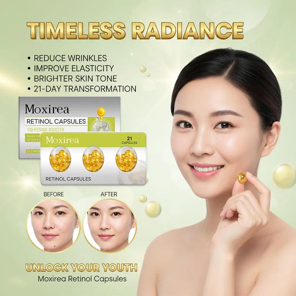 21 Retinol serum capsules Spot Acne Wrinkle Remover Firming Whitening Hyaluronic Acid Essence Skin Care New style Zpaxo