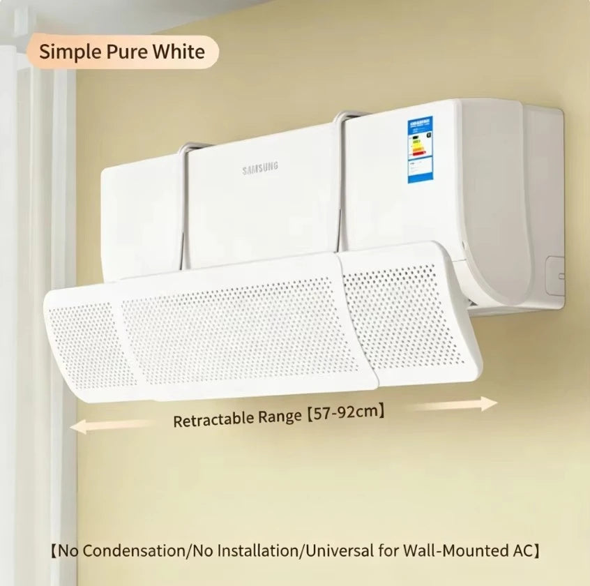 Air Conditioning Wind Shield Anti Direct Blowing Scalable Adjustable Wind Guide Cover Outlet Baffle Windshield Dust Cover Zpaxo windshield