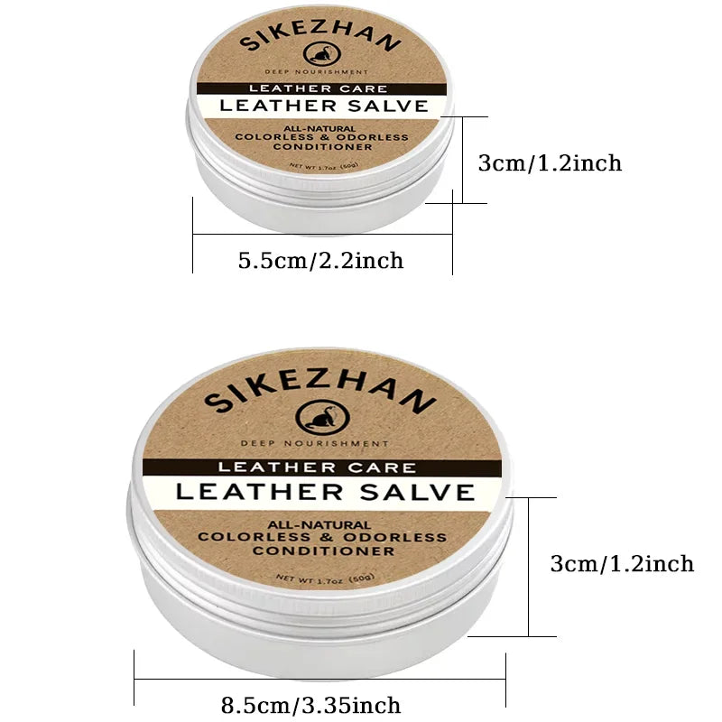 Leather Care Balm Leather Cleaning Cream Leather Care Balm Waterproof Leather Jacket Conditioner for Bags Furniture Shoes Zpaxo