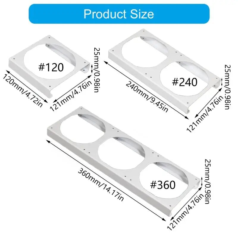 Computer Fan Risers Bracket Height Extension Zinc Plateds Steel Zpaxo