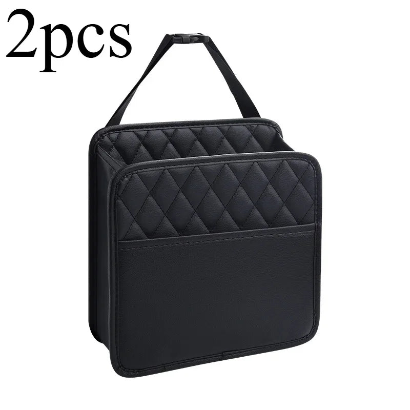 Car Seat Back Organizer – Waterproof PU Leather Hanging Caddy