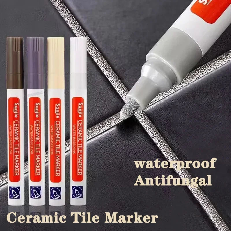 Waterproof Tile Marker Grout Pen Wall Seam Floor Bathroom Kitchen