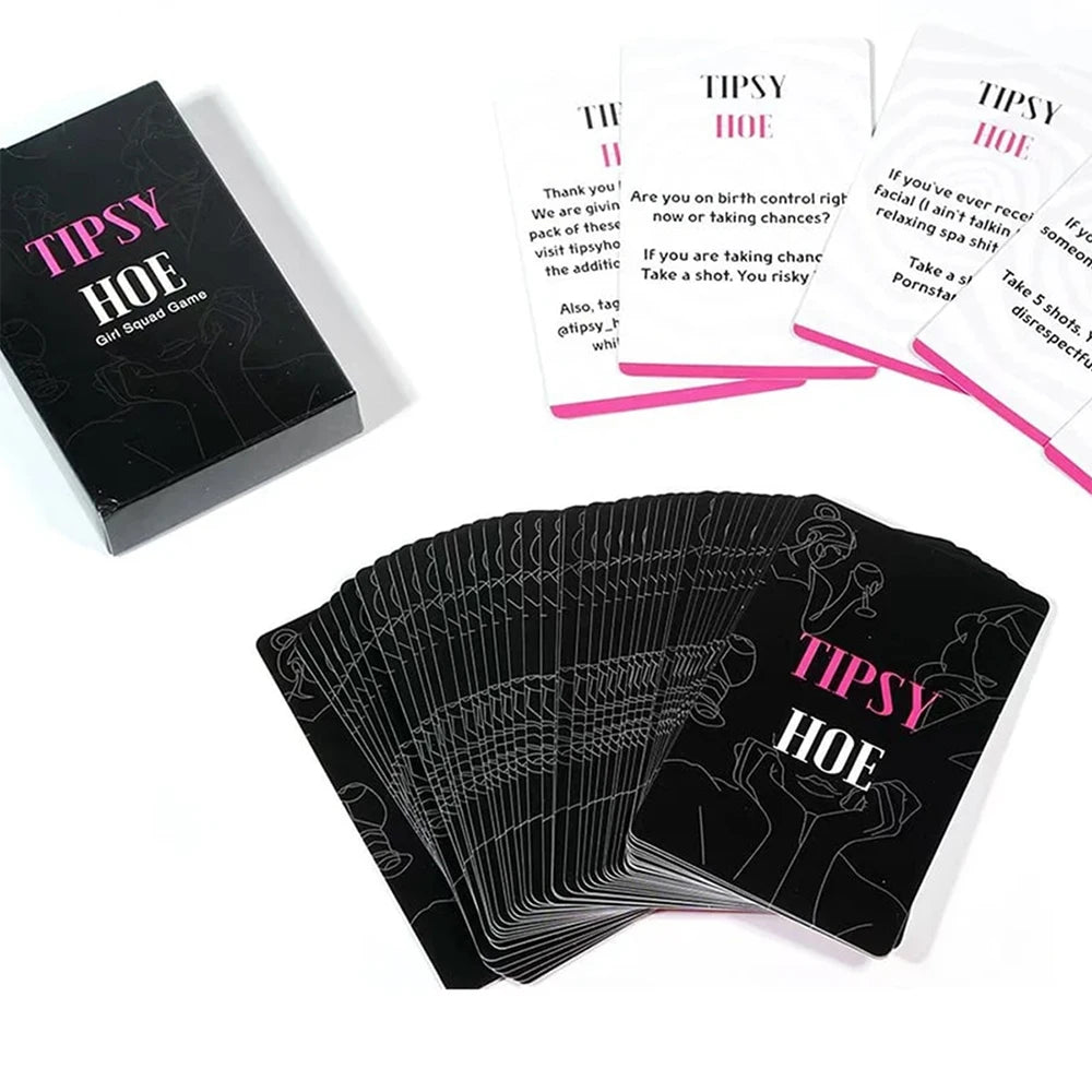 Tipsyhoe Night Game Girl Bachelorette Night Game Party Bridal Shower Game Drinking Card Games Zpaxo