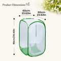 Foldable Plant Protector Mesh Cover | Anti-Frost Garden Netting Garden Plant Cover Zpaxo 60x60x90cm