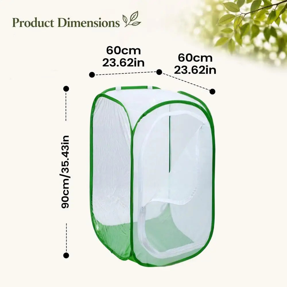 Foldable Plant Protector Mesh Cover | Anti-Frost Garden Netting Garden Plant Cover Zpaxo 60x60x90cm