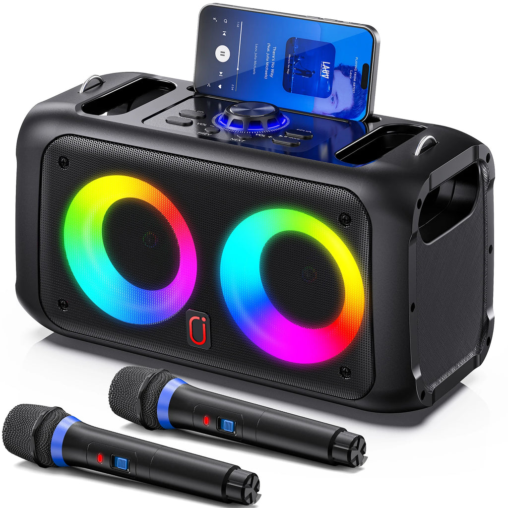 T22 Portable Bluetooth Speaker Led Light Outdoor Dual Wireless