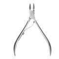 Silver Nail Dead Skin Removal Clipper Small Cuticle Nippers Bevel Mouth Design Cuticle Trimmer Plier Spring Handle Zpaxo Light Grey