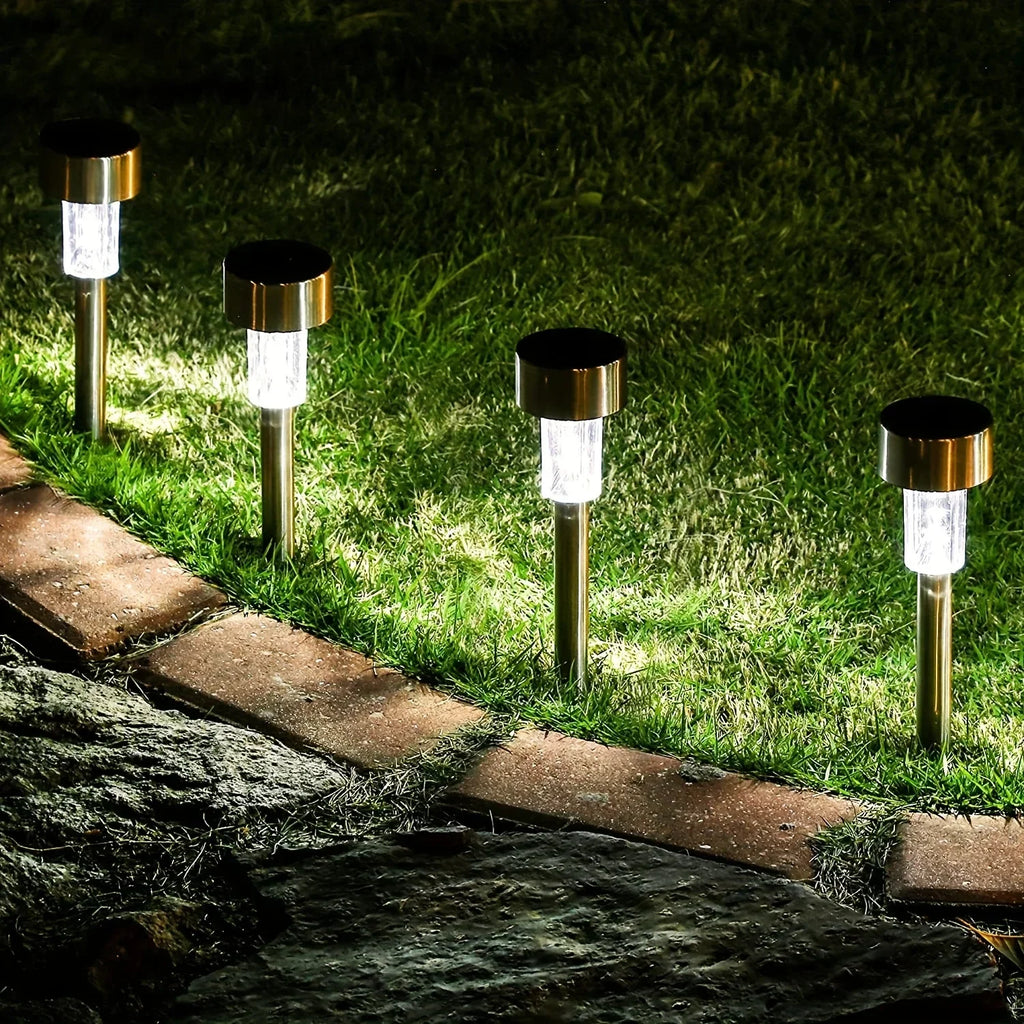 Outdoor Solar Pathway Landscape Lights Waterproof LED Lawn Decorative Zpaxo