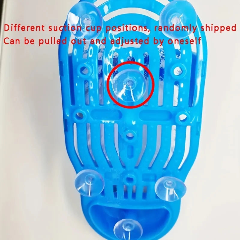 Lazy Foot Scrub Artifact Brush Dead Light Beige Remover Suction Cup Zpaxo