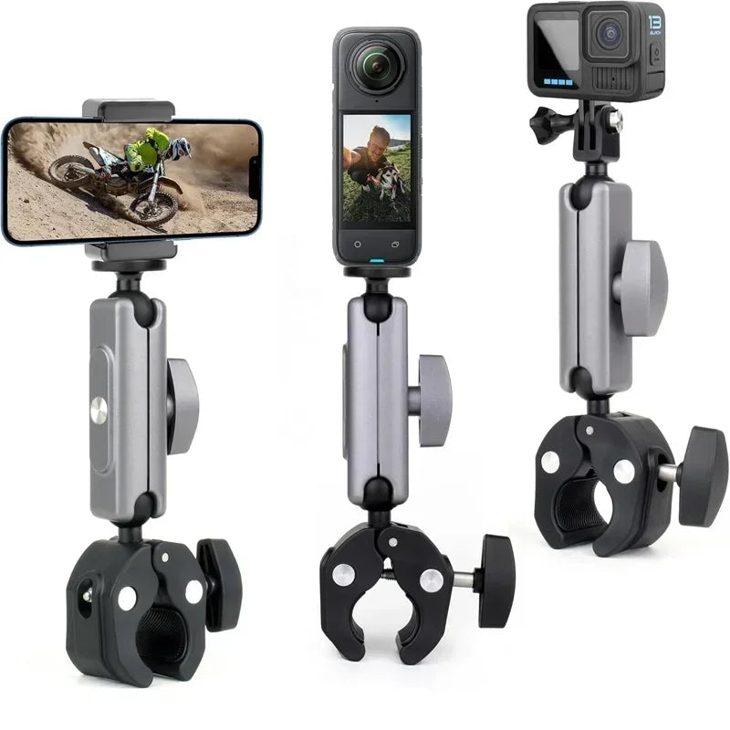 Handlebar Mount Bracket for GoPro, DJI & Insta360 | Bike/Moto