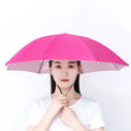 ▶1Pcs Head-mounted Umbrella Foldable Waterproof UV Protection Sun Rain Cap For Outdoor Fishing Camping Beach For Men Women Zpaxo A1